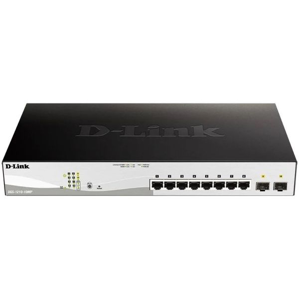 Коммутатор D-link DGS-1210-10MP/F1A 10x100 Мбит/сек, 1000 Мбит/сек, настраиваемый